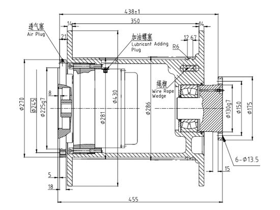 卷?yè)P(yáng)減速機(jī)JQL127A